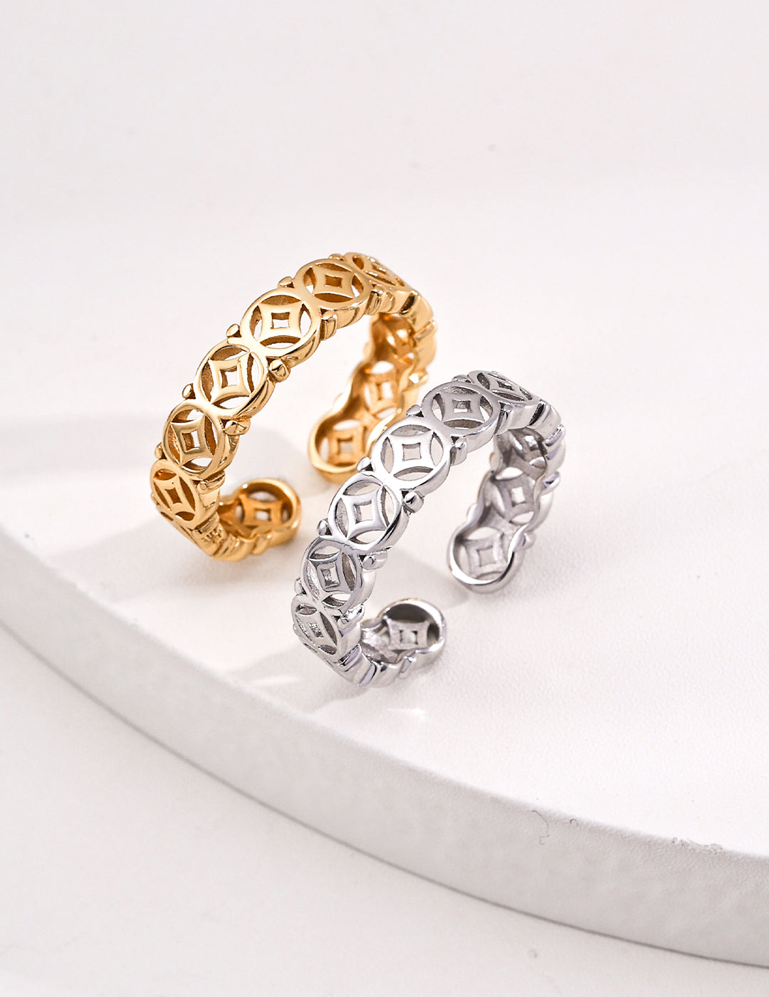 S925 Silver "Money Blessings" Adjustable Ring|Vintage Wealth
