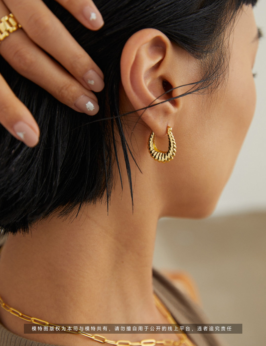 Pure Silver Retro Earrings|Retro Gold & White Gold Vintage Elegance