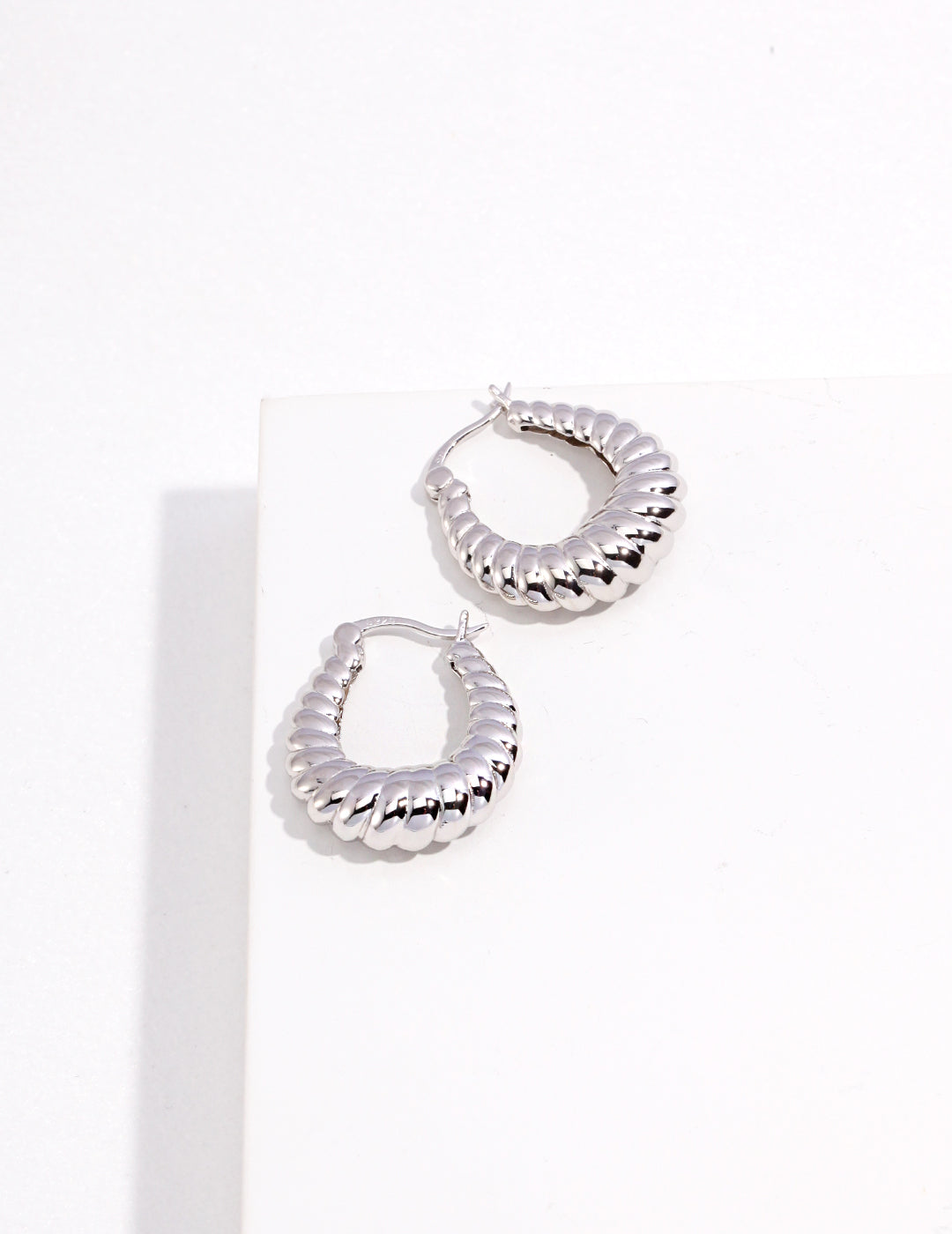 Pure Silver Retro Earrings|Retro Gold & White Gold Vintage Elegance