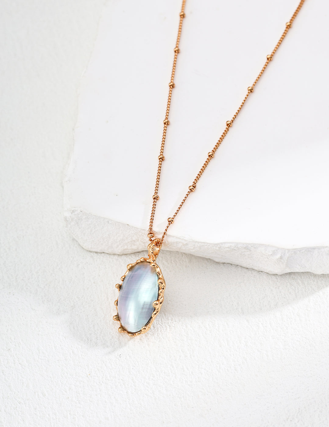 Silver Natural Pearl Necklace|Retro Gold Timeless Elegance