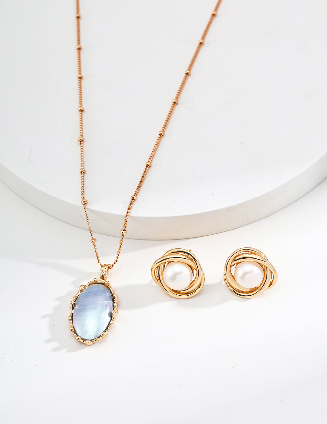 Silver Natural Pearl Necklace|Retro Gold Timeless Elegance
