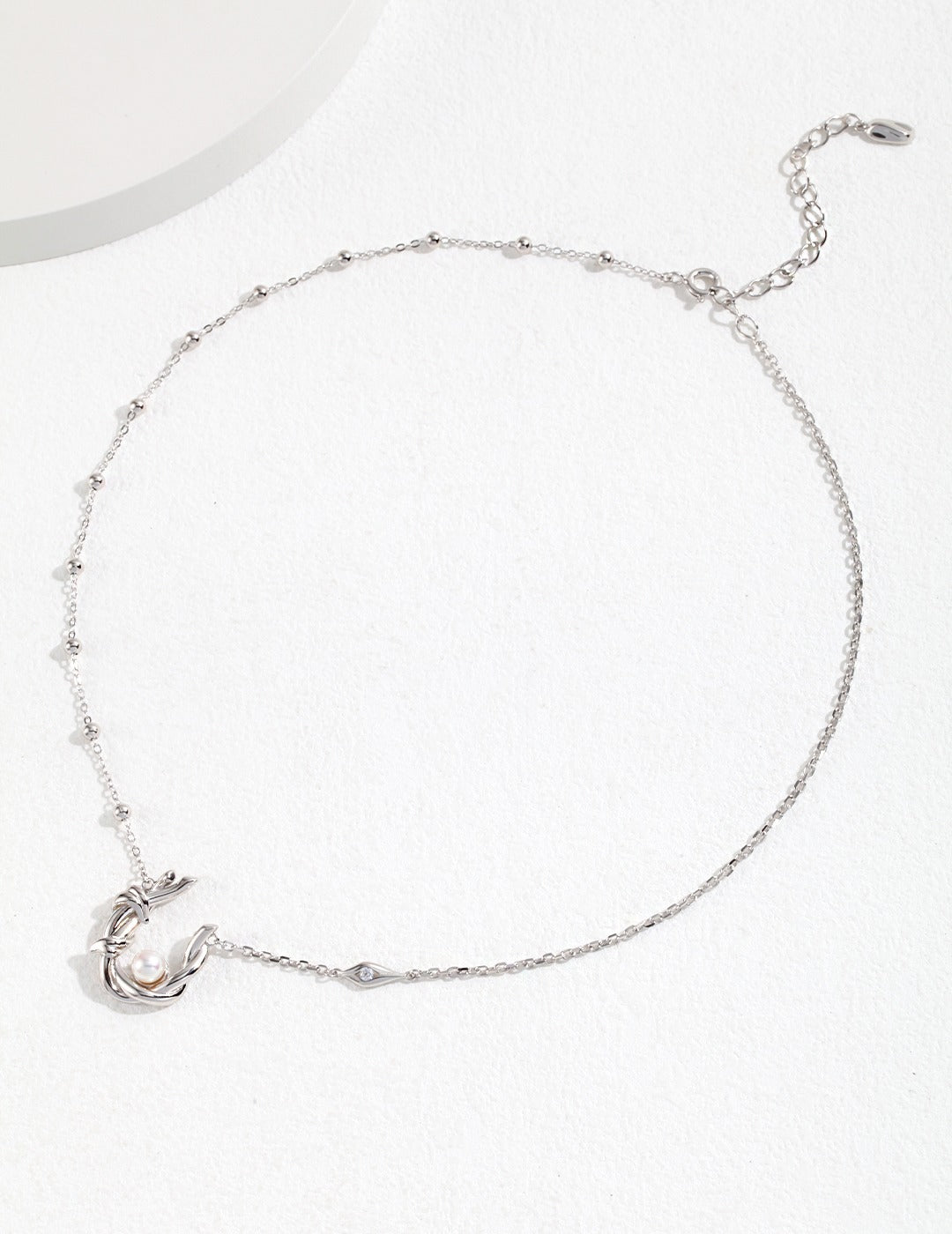 Willow Pearl Necklace|Retro Gold & White Gold Natural Elegance
