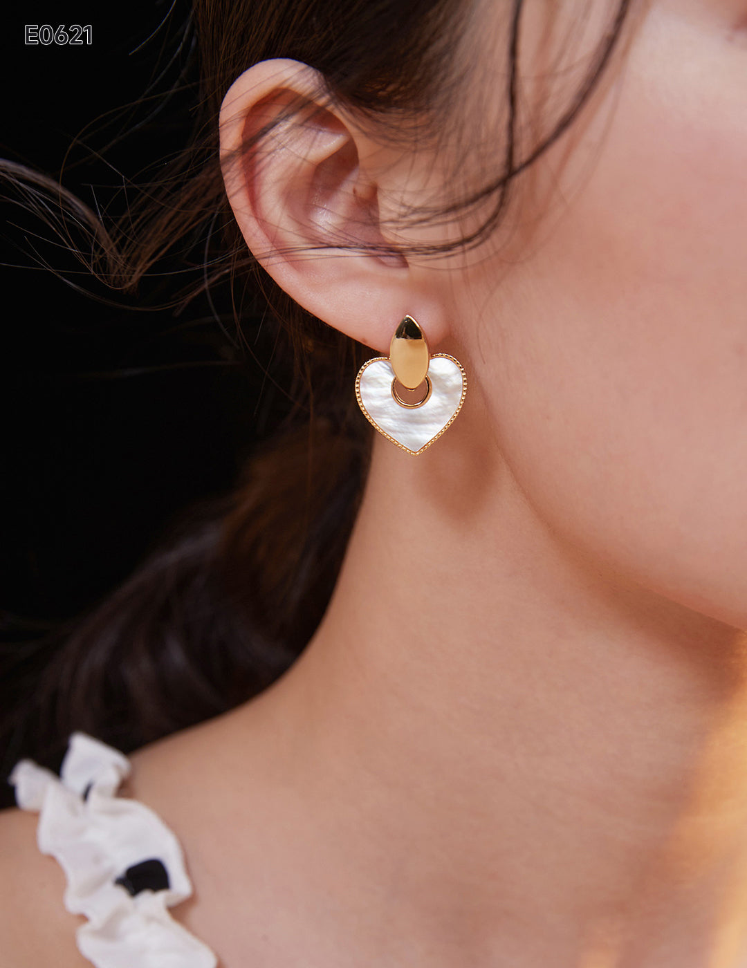 Mother of Pearl Stud Earrings|Timeless Elegance in 925 Silver