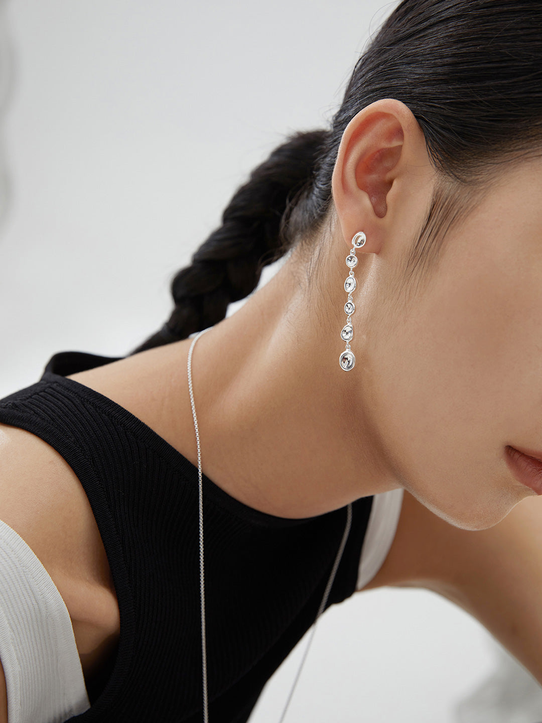 Lava Series Natural Silver Jewelry｜Molten Elegance in Earrings, Bracelet & Necklace