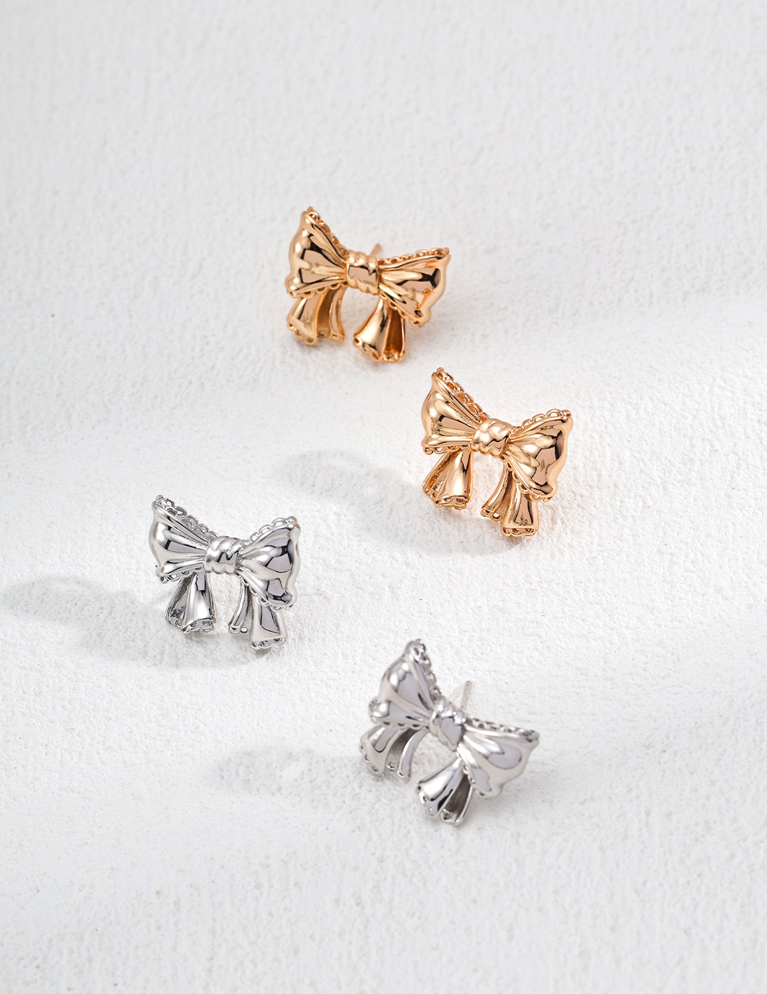 Retro Butterfly Earrings｜Vintage Elegance in Retro Gold & White Gold