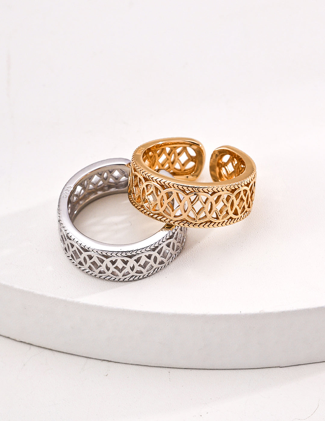 S925 Silver "Money Blessings" Adjustable Ring｜Vintage Wealth