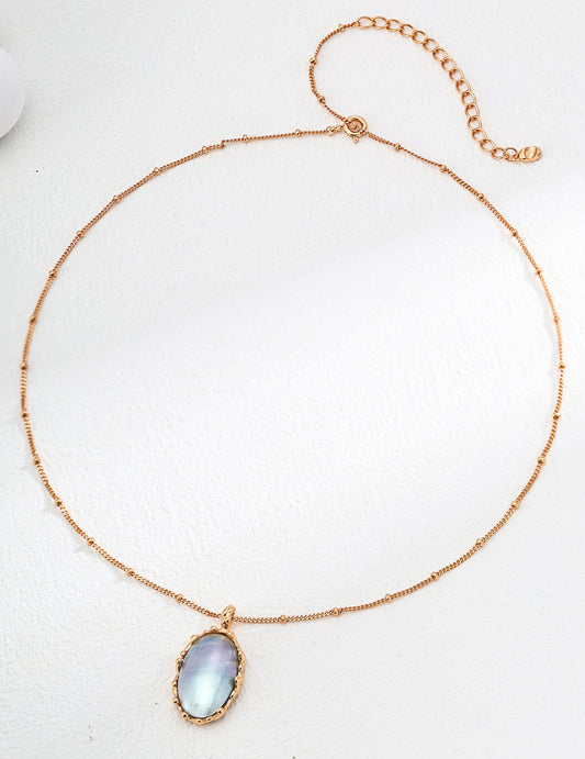 Silver Natural Pearl Necklace｜Retro Gold Timeless Elegance