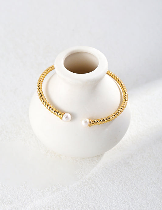 Natural Pearl Bracelet｜Classic Minimalist 925 Silver Style