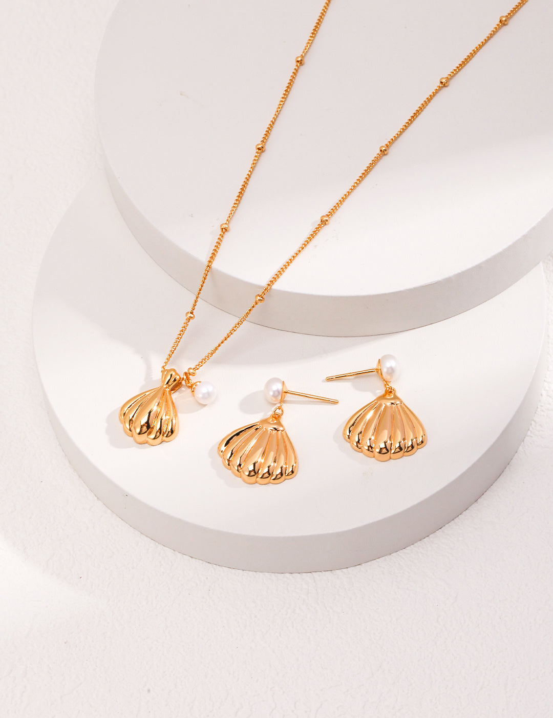 Natural Pearl Earrings｜Retro Gold & White Gold Minimalist Design