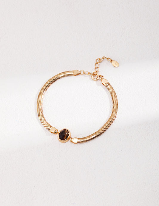 Lapis Lazuli & Tiger Eye Bracelet｜Elegant Balance & Confidence