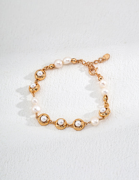 Natural Pearl Bracelet｜Modern Minimalist Silver Style