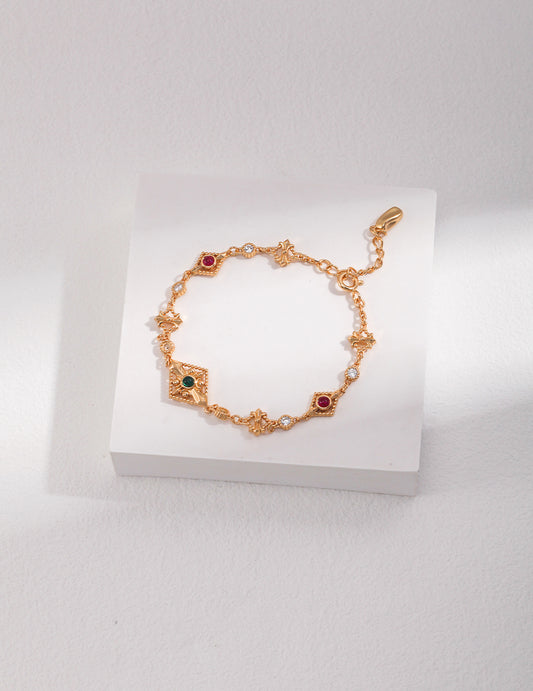Zirconia Sparkle Bracelet｜Minimalist S925 Silver Design