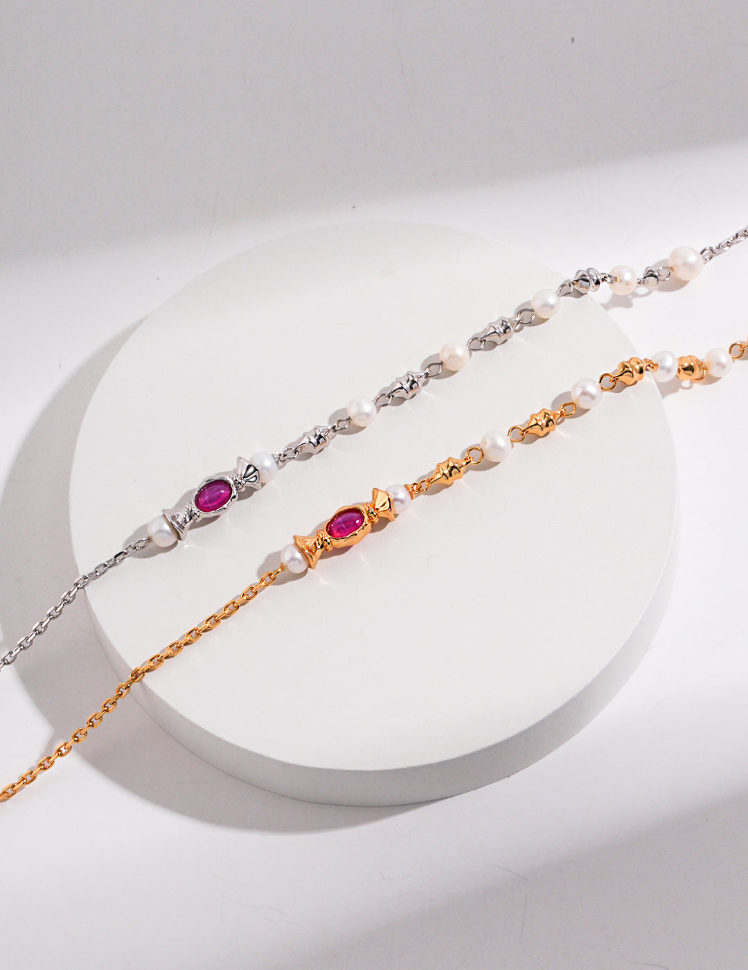 Natural Pearl & Zirconia Necklace｜Classic Elegance in Retro Gold & White Gold
