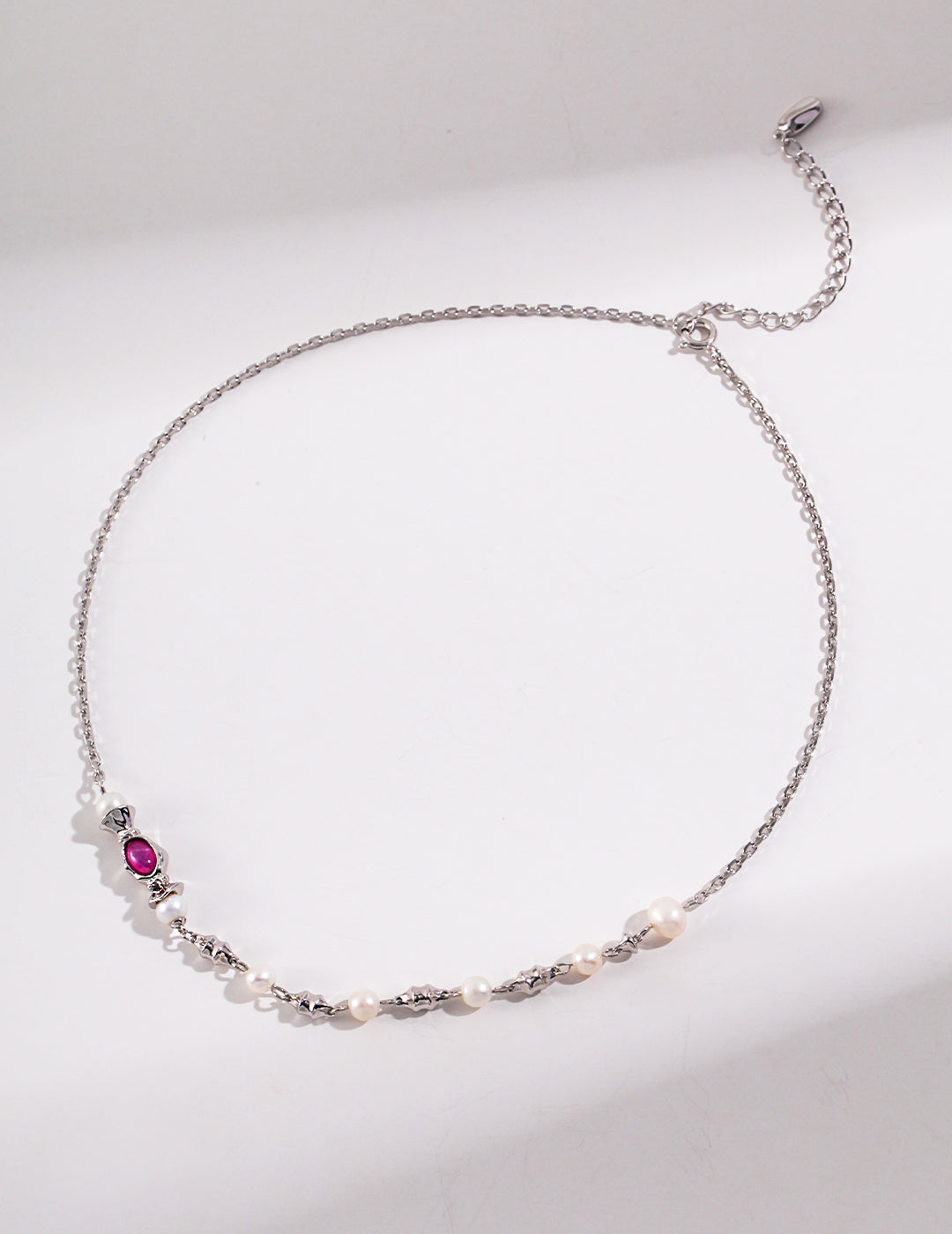 Natural Pearl & Zirconia Necklace｜Classic Elegance in Retro Gold & White Gold
