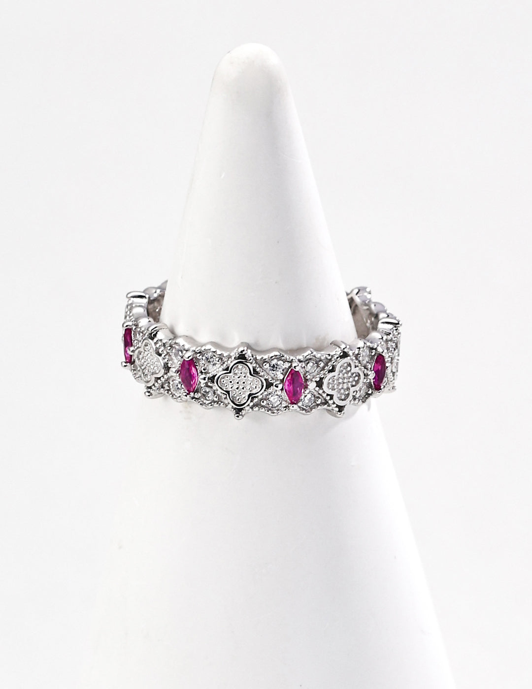 S925 Silver Vintage Zirconia Adjustable Ring｜Timeless Retro Sparkle