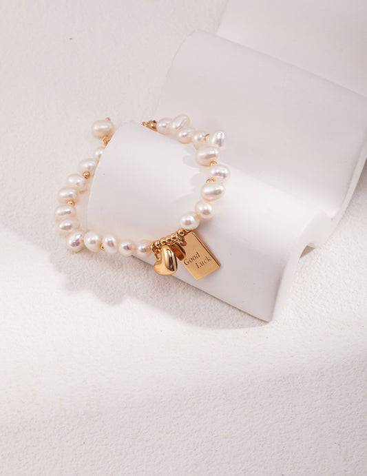 Freshwater Pearl Charm Bracelet｜Adjustable Elegant Design